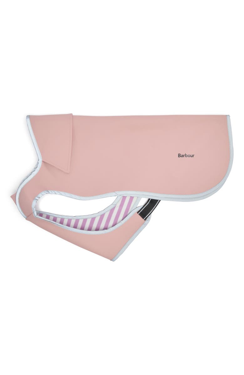 Barbour Evie Waterproof Dog Coat, Main, color, Gardenia Pink