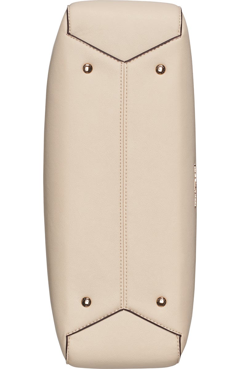 KARL LAGERFELD PARIS Meribel Leather Satchel, Alternate, color, Brie