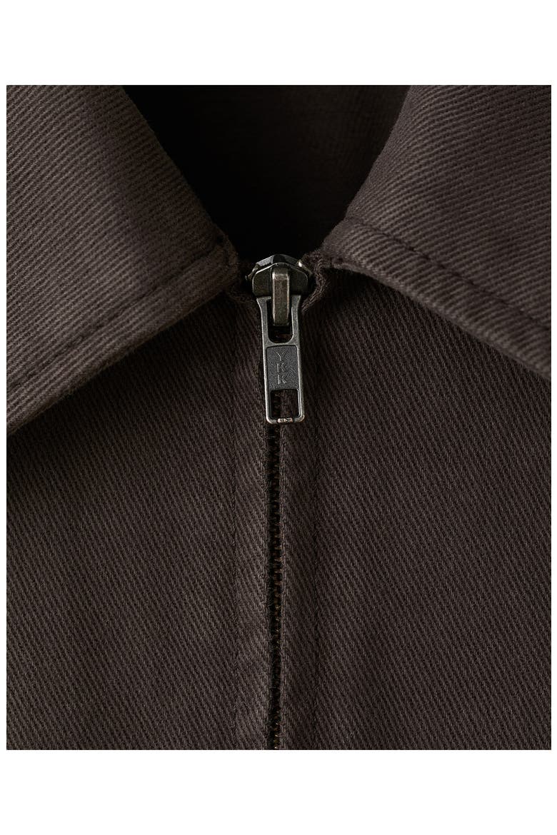 Belted Denim Jumpsuit, Alternate, color, CHOCOLATE