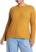 ELOQUII Bust Stitch Sweater