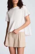 Kenneth Cole High/Low Pleat Back Top