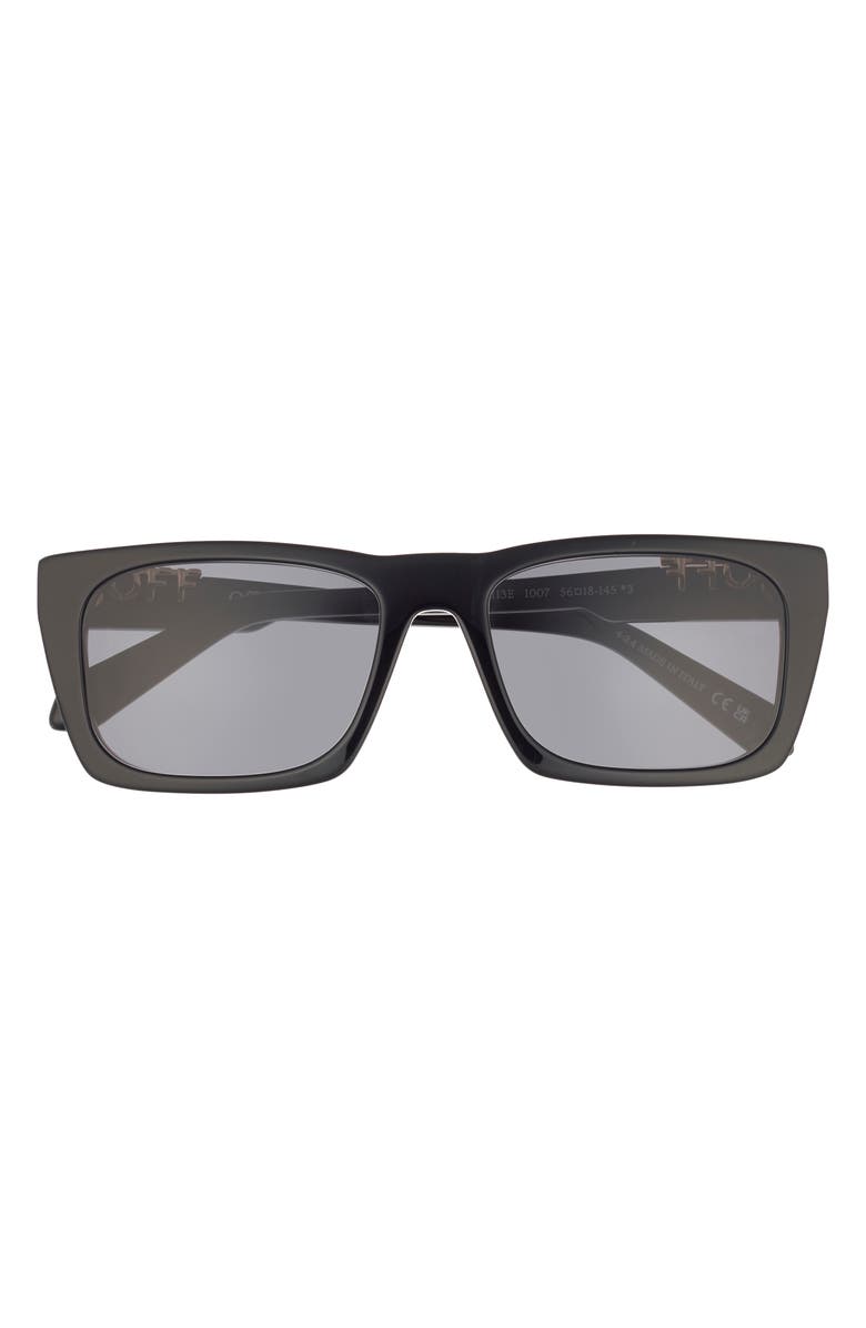 Off-White Albany 56mm Square Sunglasses, Main, color, Black Dark Grey