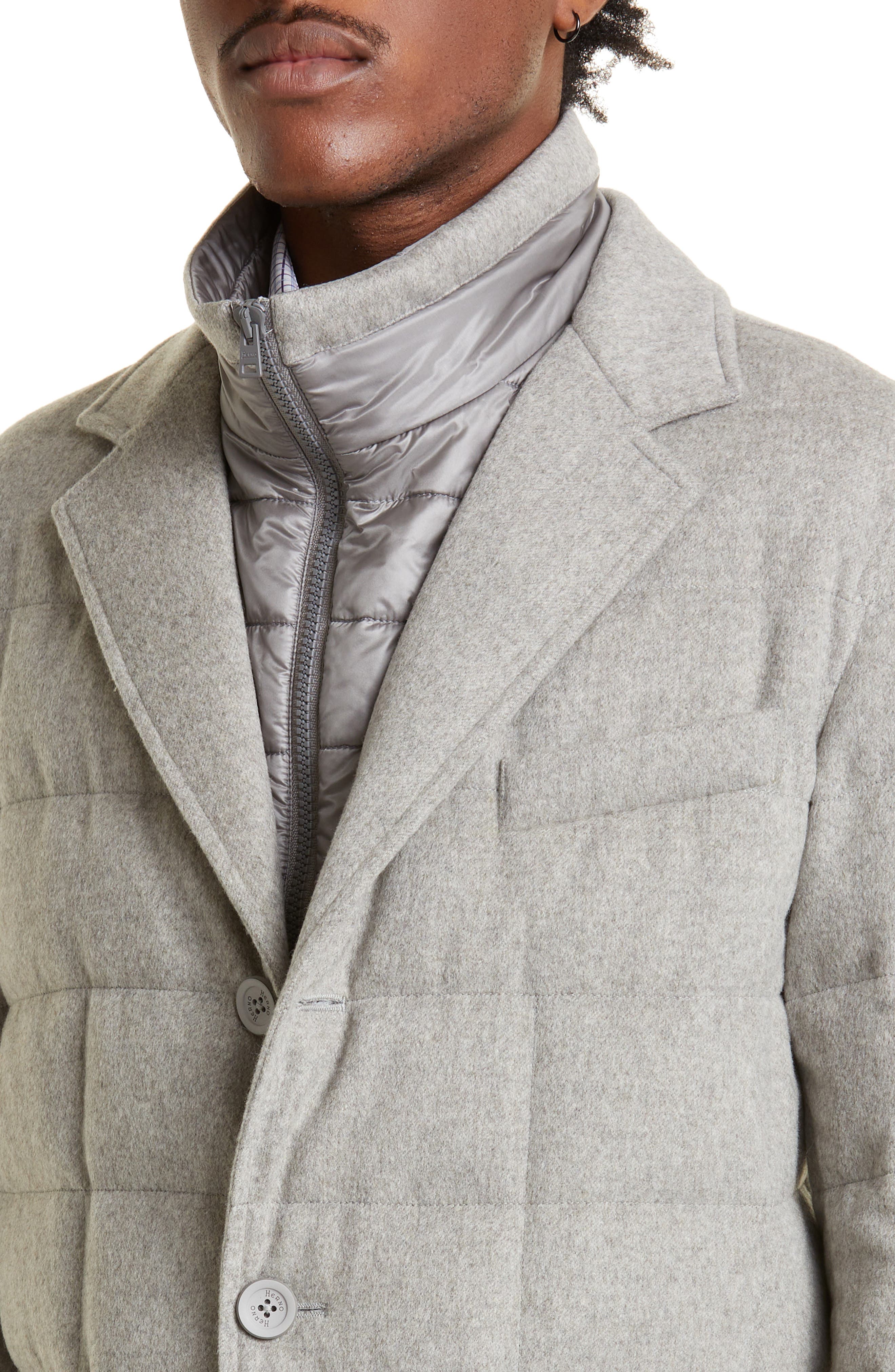 Herno Loro Piana Rain System® Cashmere Jacket with Removable Bib