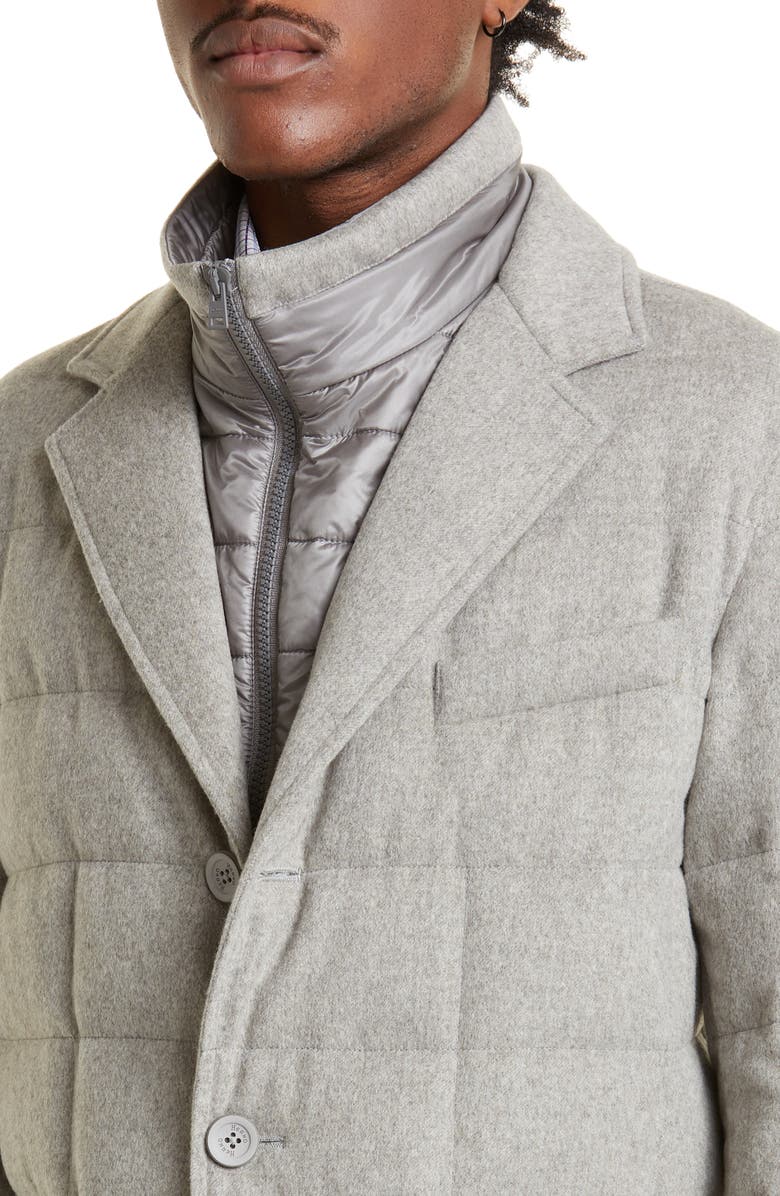 Herno Loro Piana Rain System<sup>®</sup> Cashmere Jacket with Removable Bib, Alternate, color, 