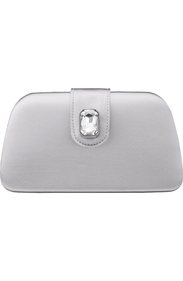 Nina Danni Clutch, Main, color, Silver