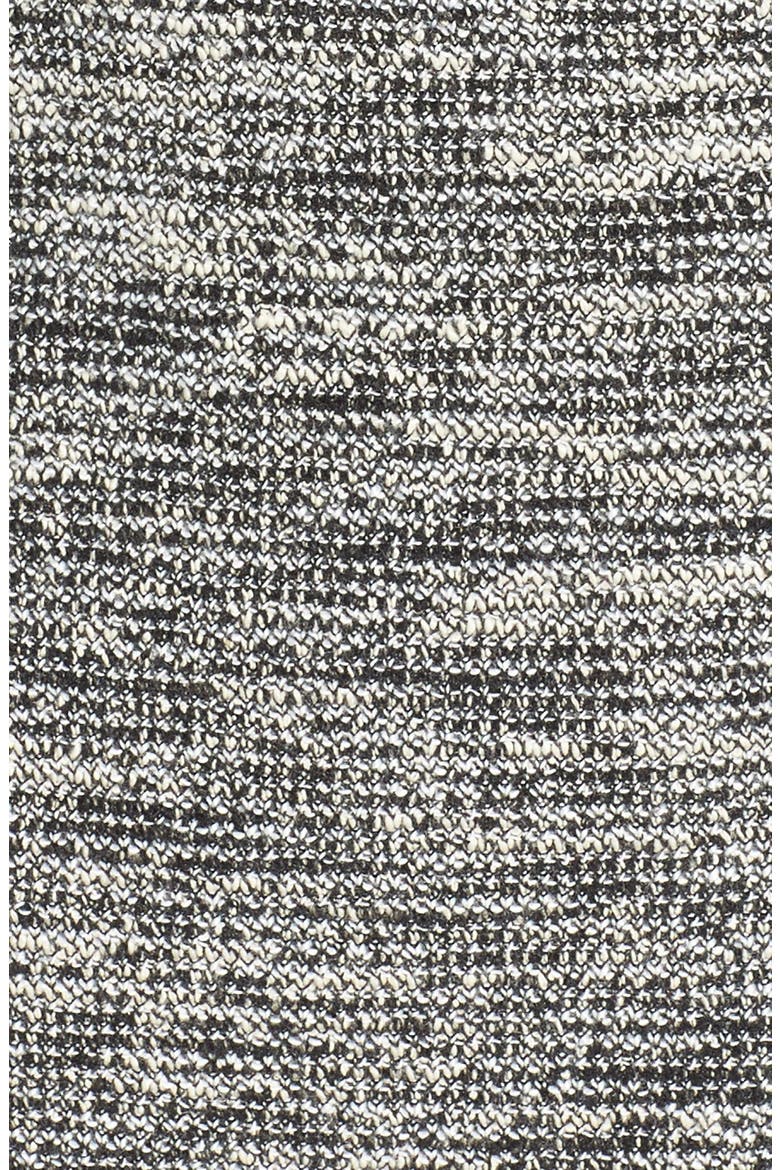 Bouclé & Knit Drape Collar Jacket, Alternate, color, BLACK MARL- BLACK COLORBLOCK