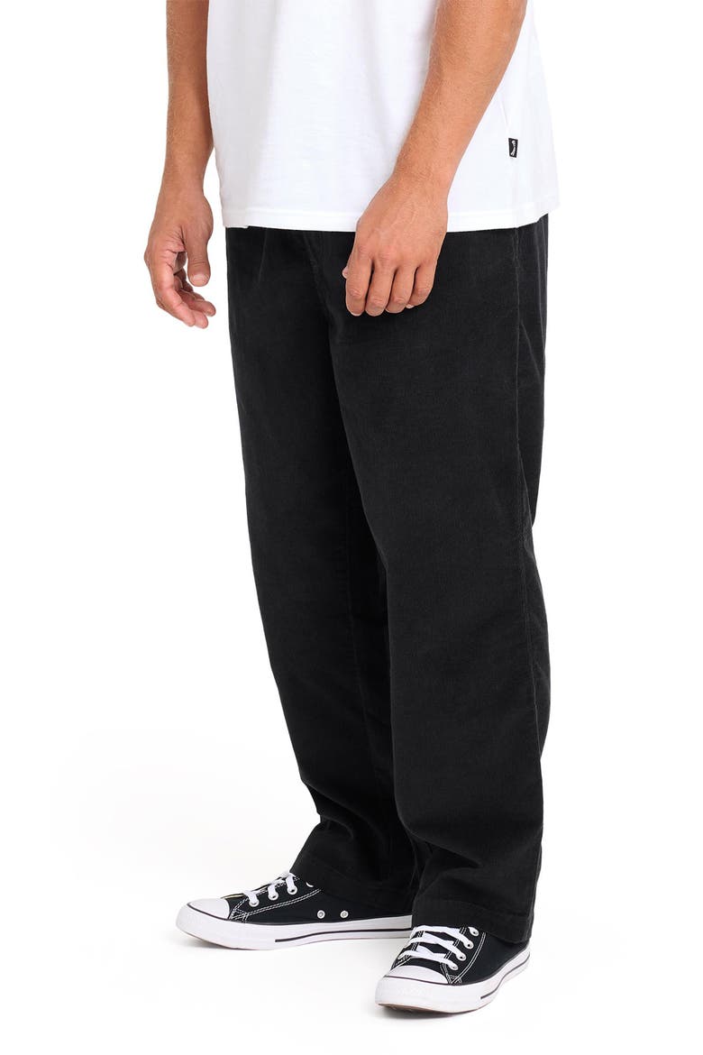 Larry Layback Corduroy Pants, Alternate, color, BLACK