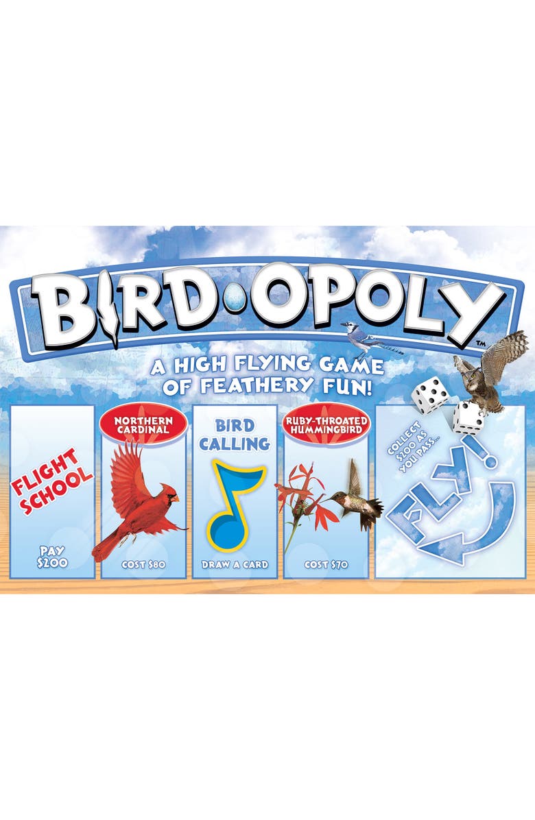 Late for the Sky Birdopoly Family Board Game, Main, color, Multicolored