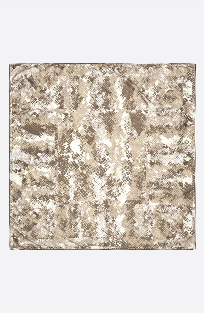 Bimba y Lola Snake Scarf, Main, color, Taupe