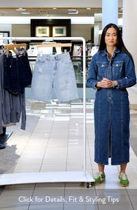 Nola High Waist Deconstructed Cutoff Bermuda Shorts