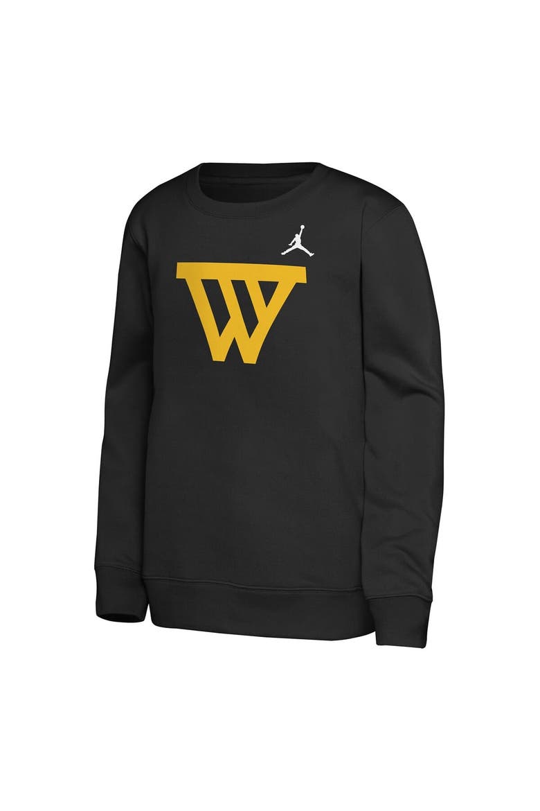Youth Jordan Brand Black Golden State Warriors Courtside Statement Edition Sweatshirt, Alternate, color, Black
