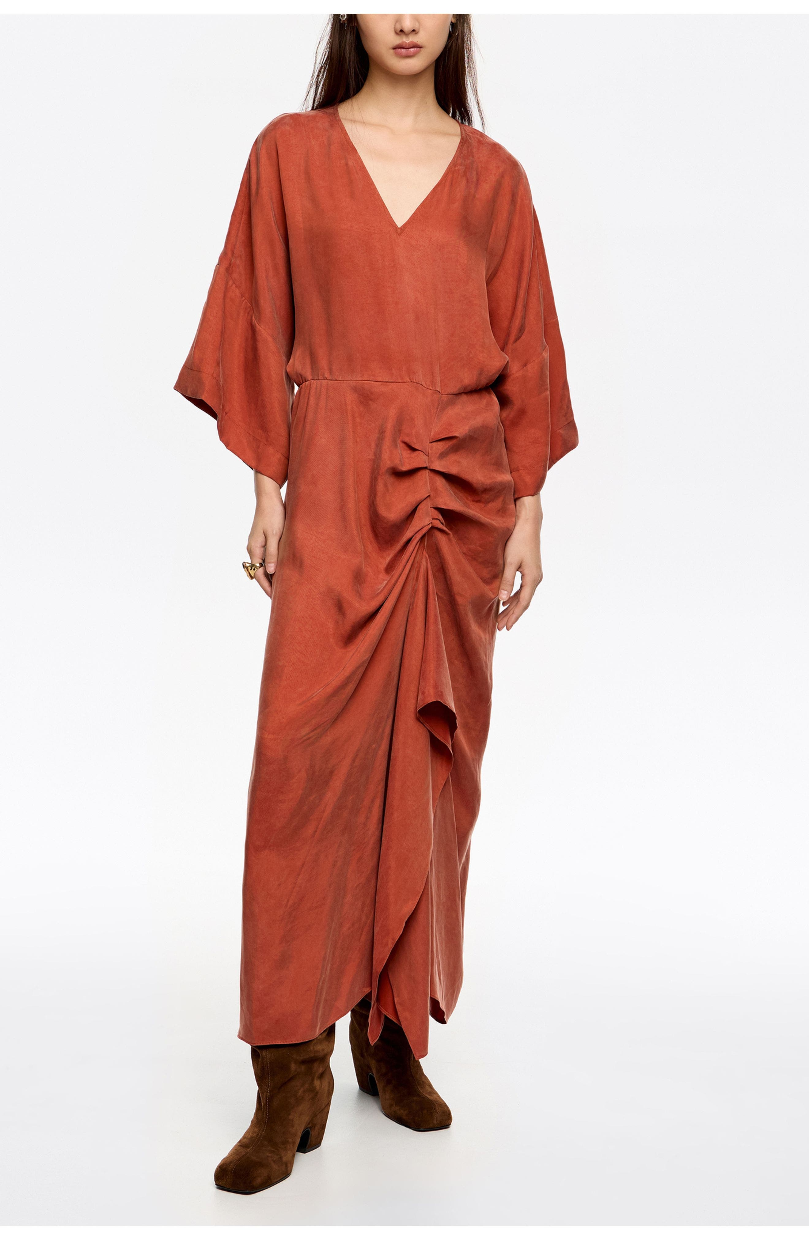Fluid Ruffle Dress