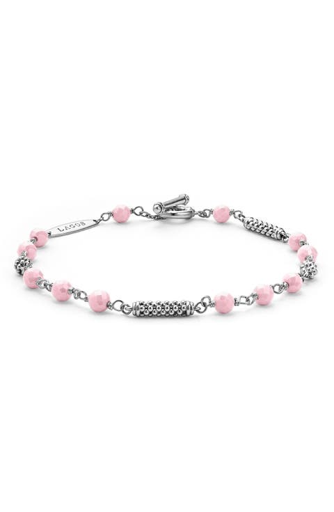 Caviar Icon Pink Ceramic Bead Toggle Bracelet (Nordstrom Exclusive)