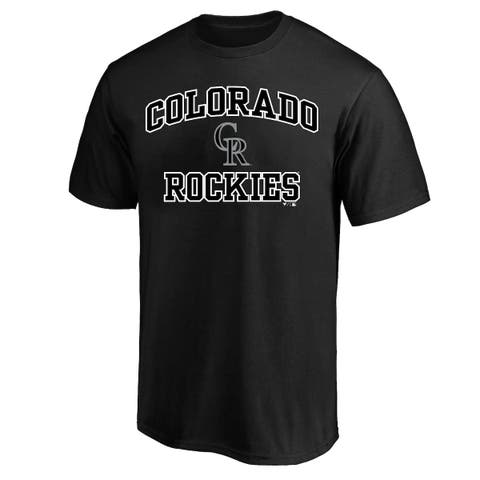 Men's Profile  Black Colorado Rockies Big & Tall Heart & Soul T-Shirt