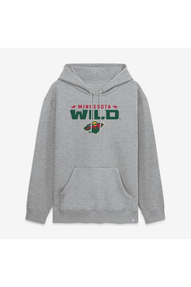 Men's Fanatics Heather Gray Minnesota Wild Home Fleece Hoodie, Main, color, Heather Gray