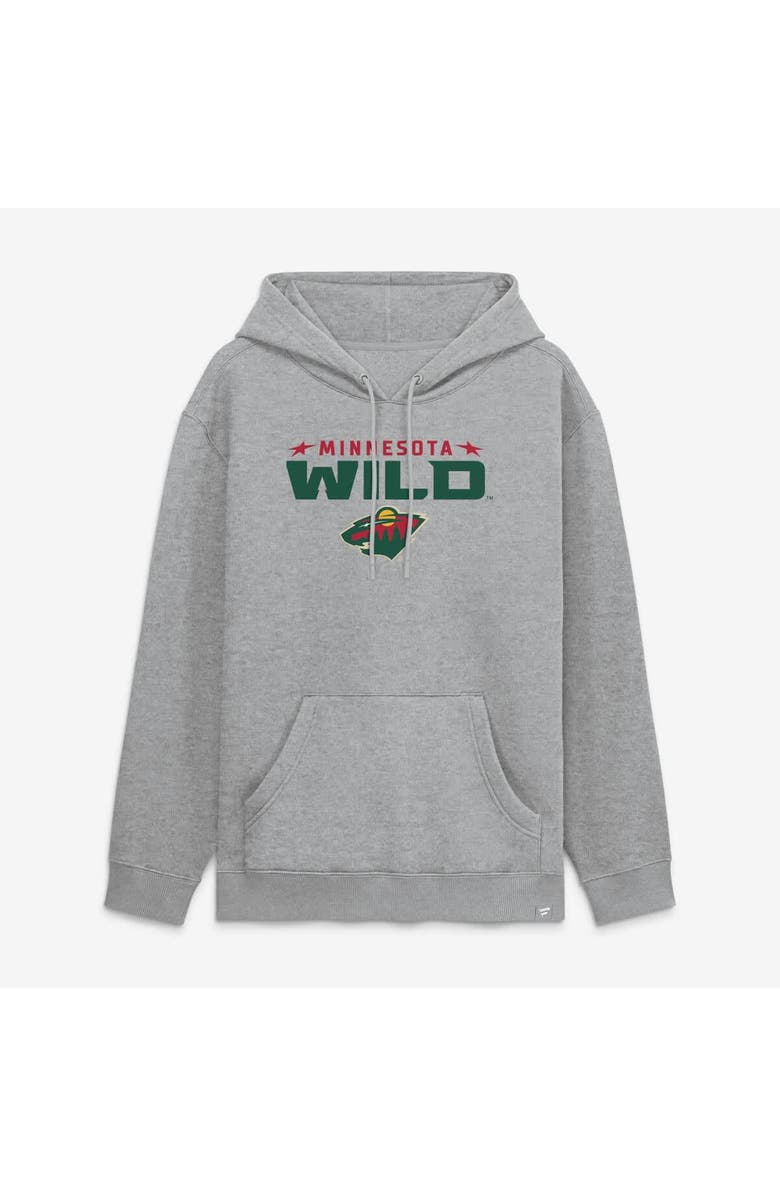 FANATICS Men's Fanatics Heather Gray Minnesota Wild Home Fleece Hoodie, Main, color, Heather Gray