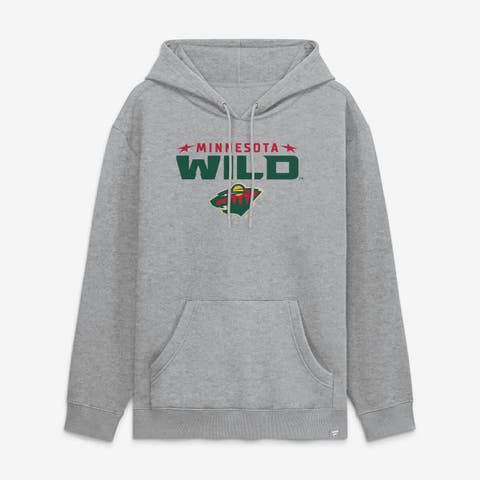 Men's Fanatics Heather Gray Minnesota Wild Home Fleece Hoodie