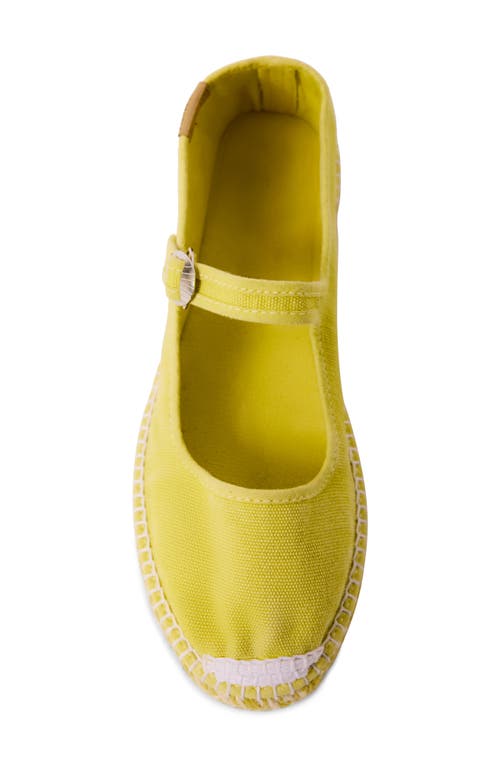 Free People Oasis Mary Jane Espadrille In Washed Lemon