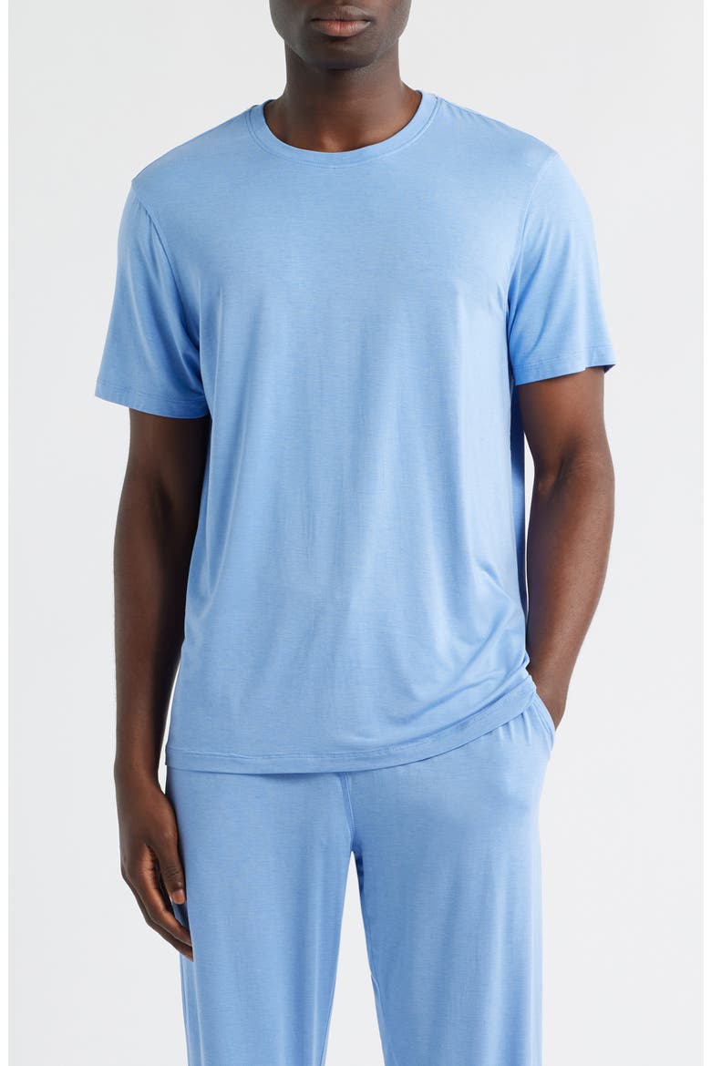 Crewneck Pajama T-Shirt, Main, color, WHISPER BLUE