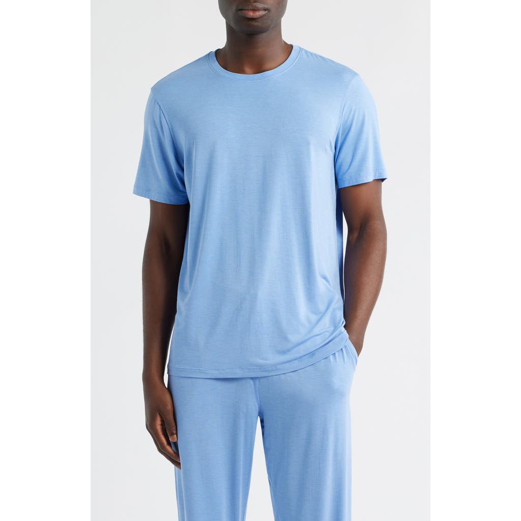 Daniel Buchler Crewneck Pajama T-Shirt in Whisper Blue  product
