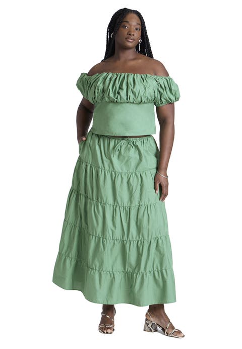 Tiered Maxi Skirt (Plus Available)