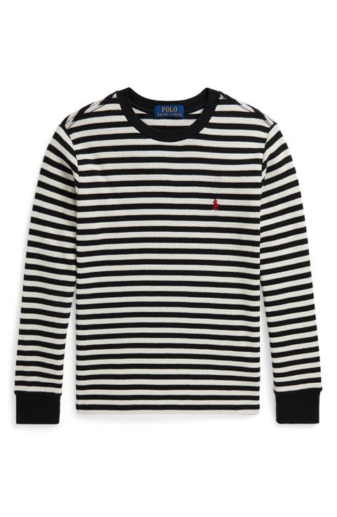 Kids' Waffle Knit Long Sleeve Shirt