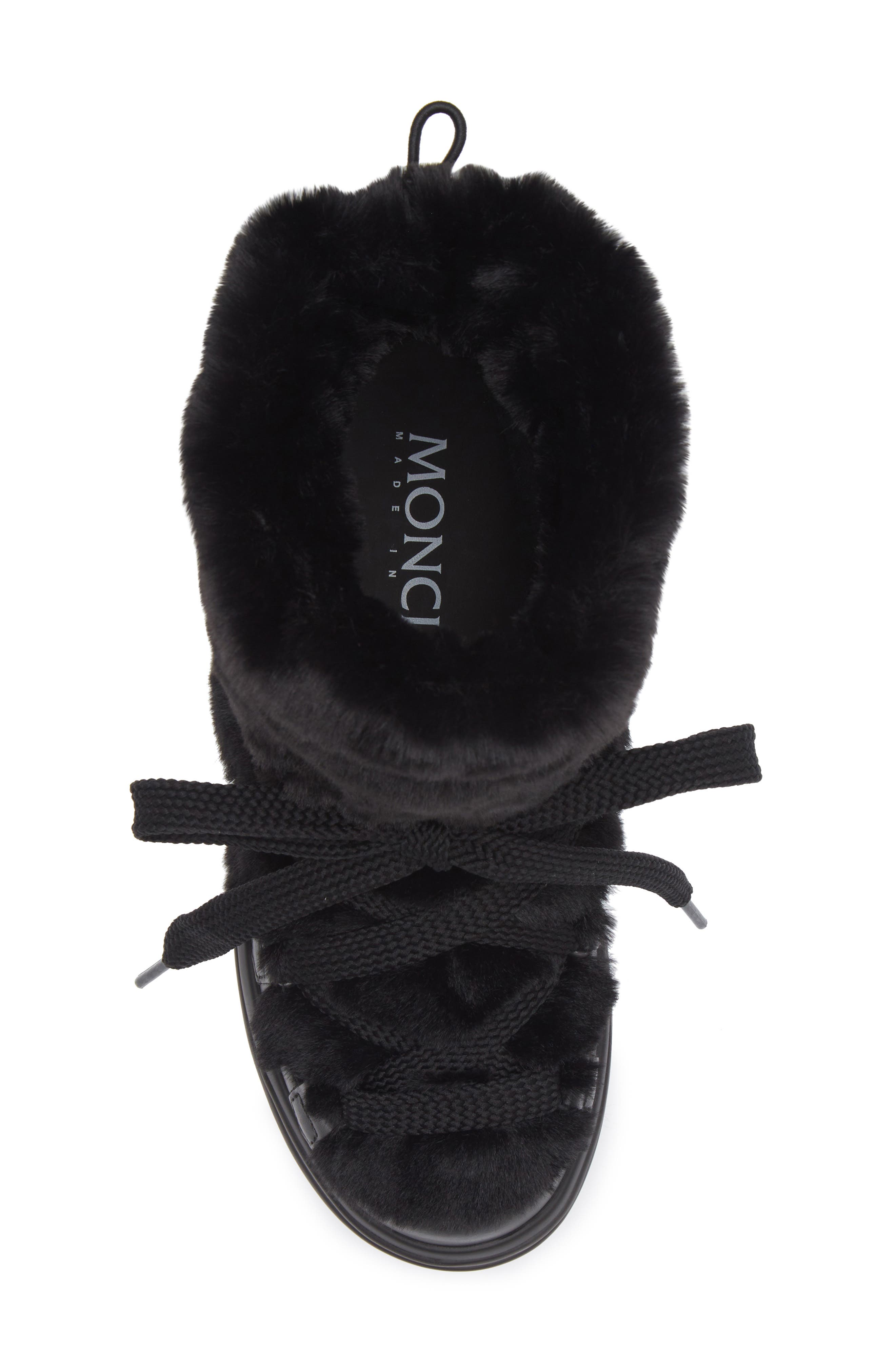 Moncler Insolux Faux Fur Trim Snow Boot, Alternate, color, 
