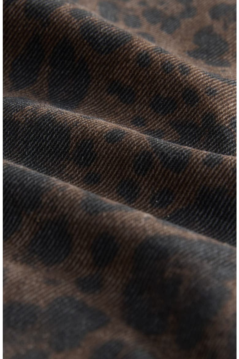 Animal Print High Waist Wide Leg Jeans, Alternate, color, BROWN MULTI