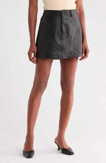 Alma Leather Miniskirt