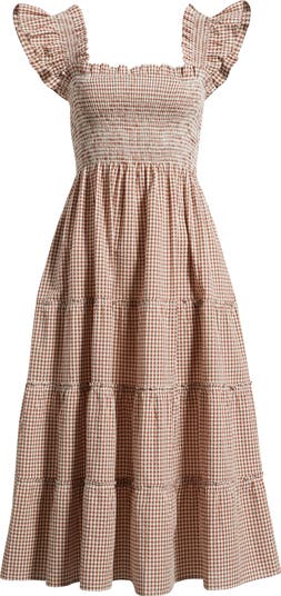 Hill House Home The Ellie Smocked Waist Midi Dress | Nordstrom