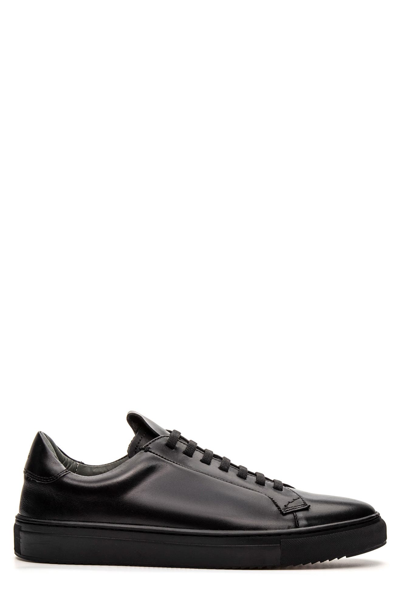 36S Low Top Sneaker, Alternate, color, BLACK NAPA