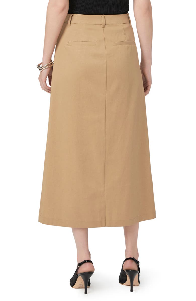 PAIGE Maureen Midi Skirt, Alternate, color, Sandstone