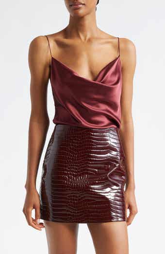 L'AGENCE Calista Cowl Neck Silk Camisole