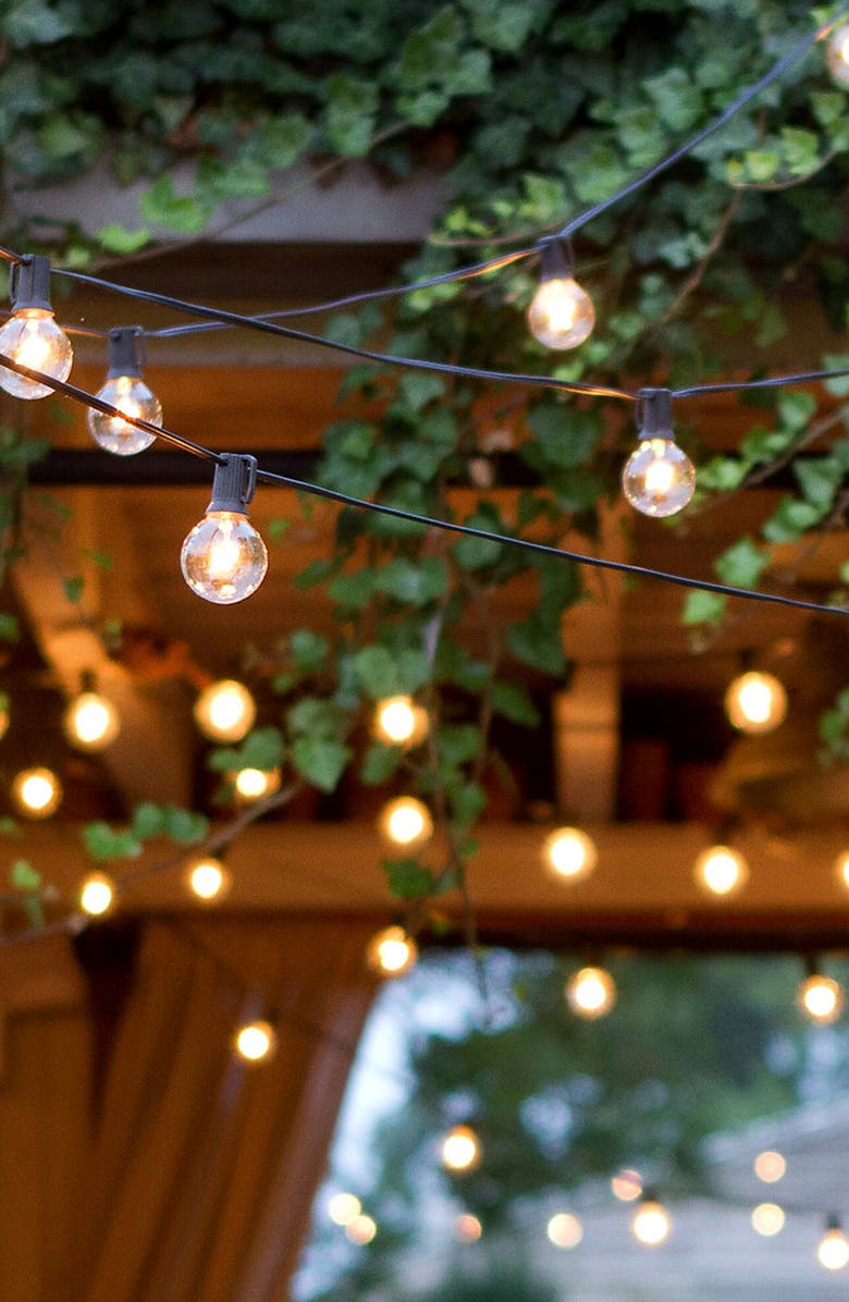 Brightech Ambience Globe LED Outdoor String Lights, Alternate, color, 
