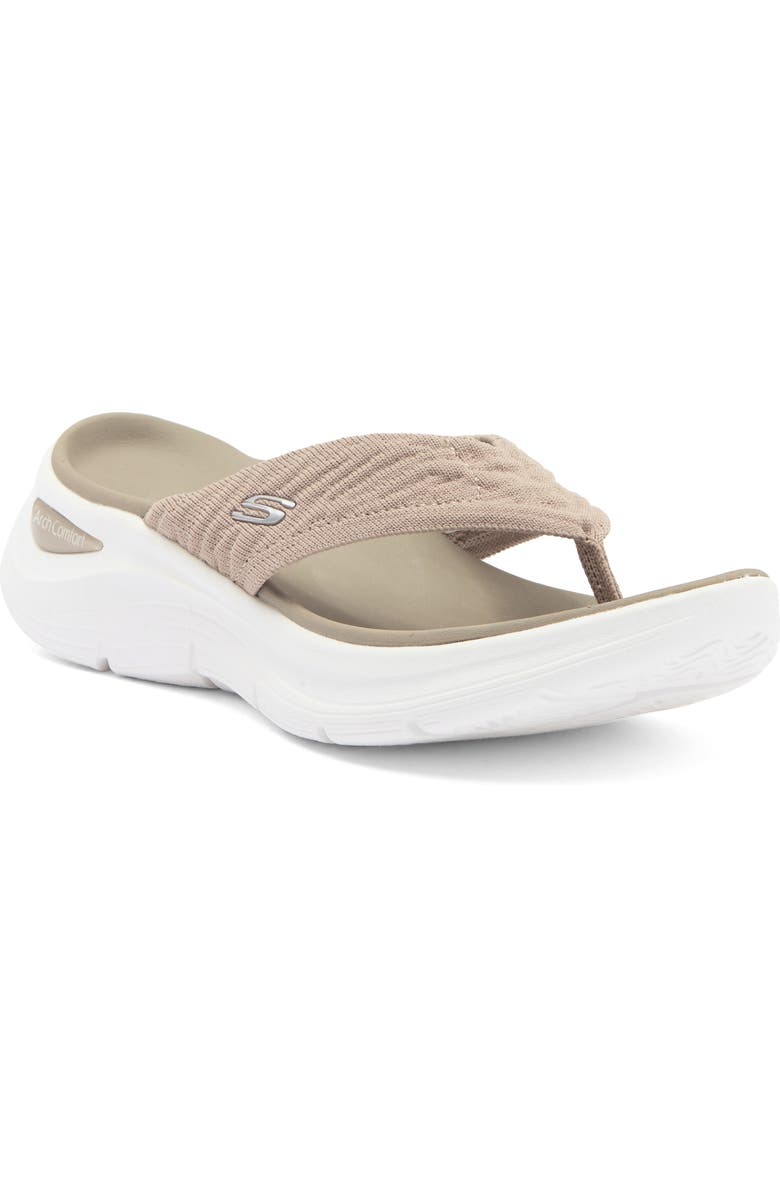 SKECHERS Kamaryn Thong Sandal, Main, color, Tan