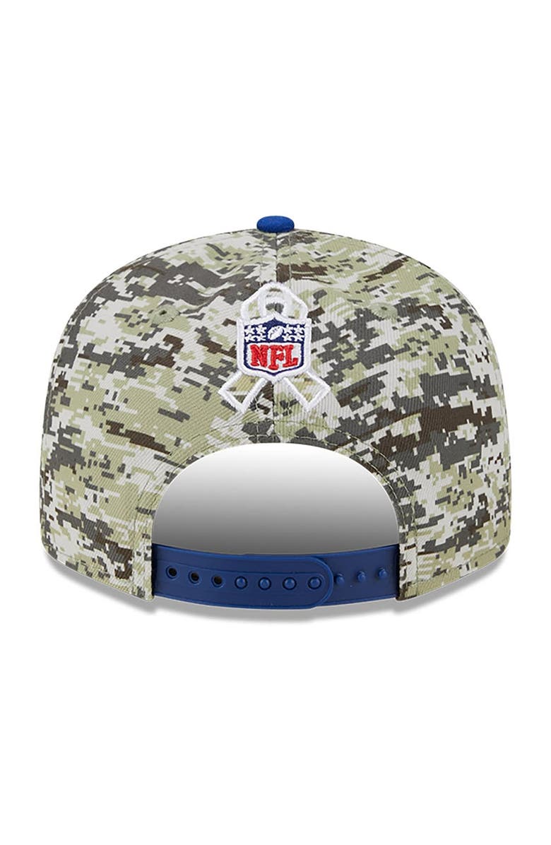 New Era Men's New Era  Camo/Royal New York Giants 2023 Salute To Service 9FIFTY Snapback Hat, Alternate, color, 