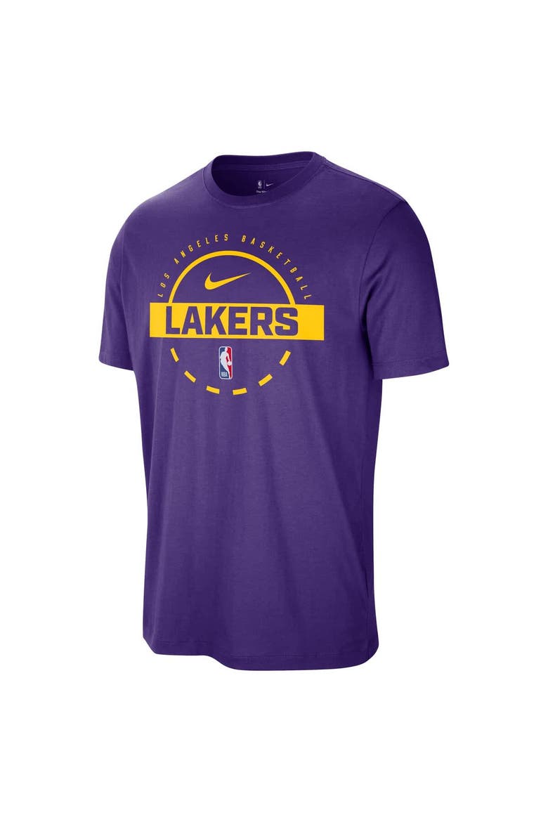 Men's Nike  Purple Los Angeles Lakers Authentic Practice T-Shirt, Alternate, color, Purple