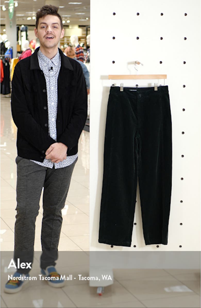 The Tomas High Waist Wide Leg Corduroy Trousers, sales video thumbnail