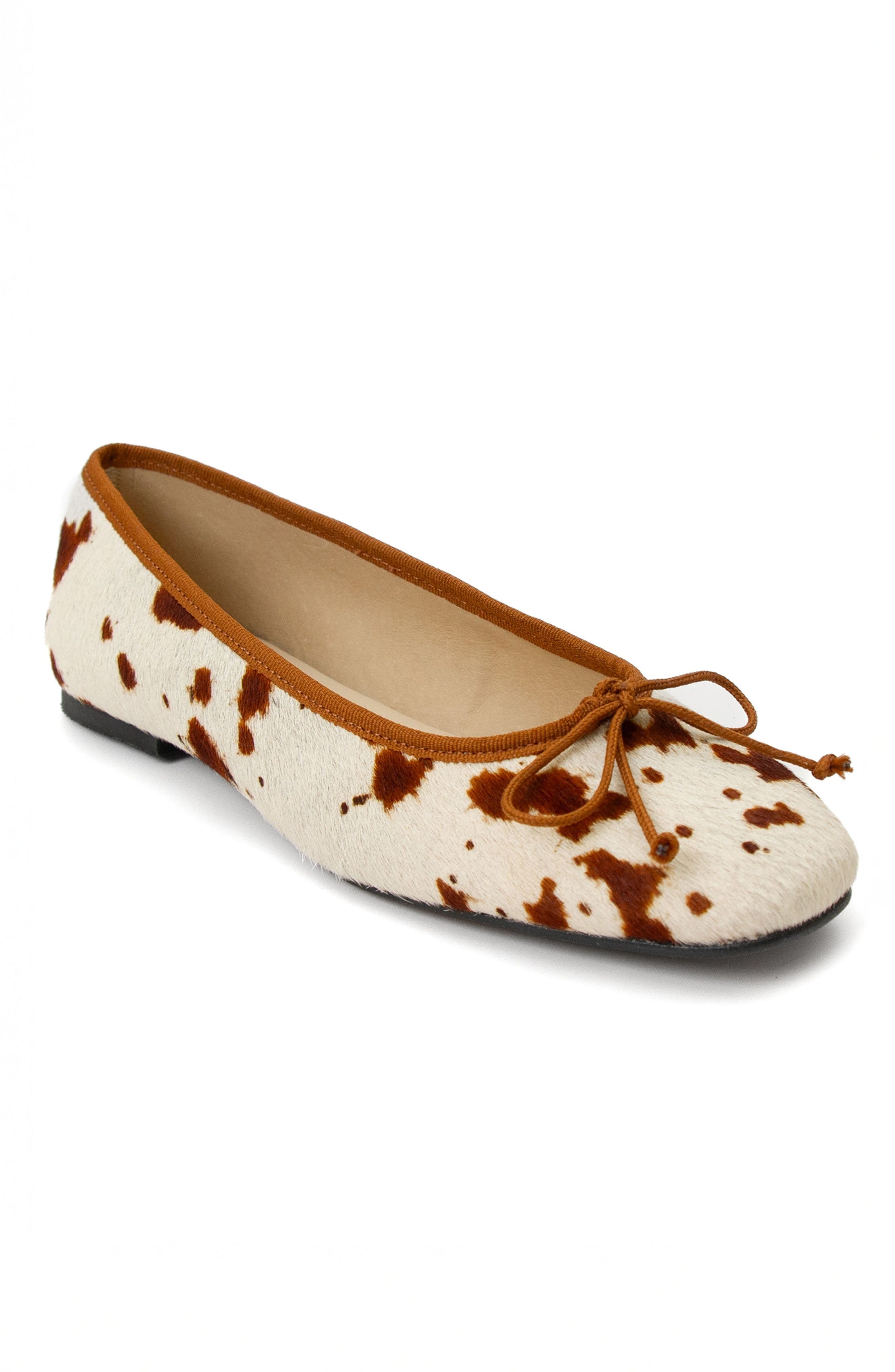Menina Step Sandrine Ballet Flat, Alternate, color, Leopard Print