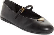 Prada Logo Mary Jane Flat
