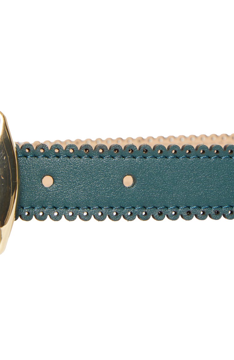 Zimmermann Kaia Leather Deco Belt, Alternate, color, Emerald