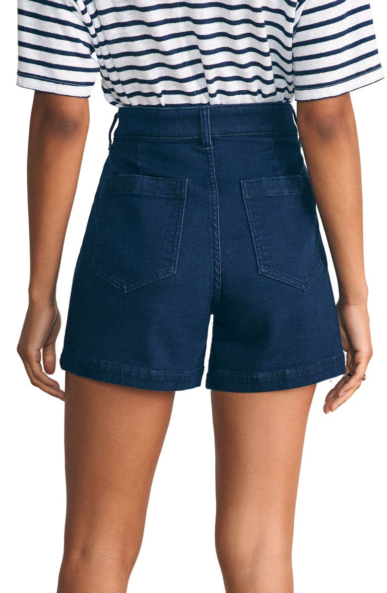 Faherty High Waist Denim Shorts, Alternate, color, 