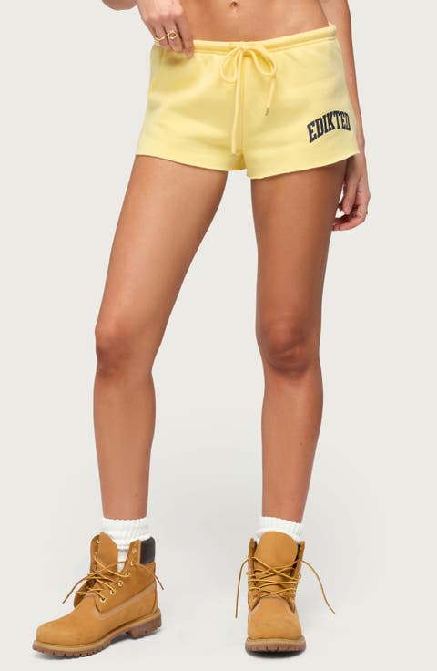 Sporty Babe Drawstring Micro Shorts