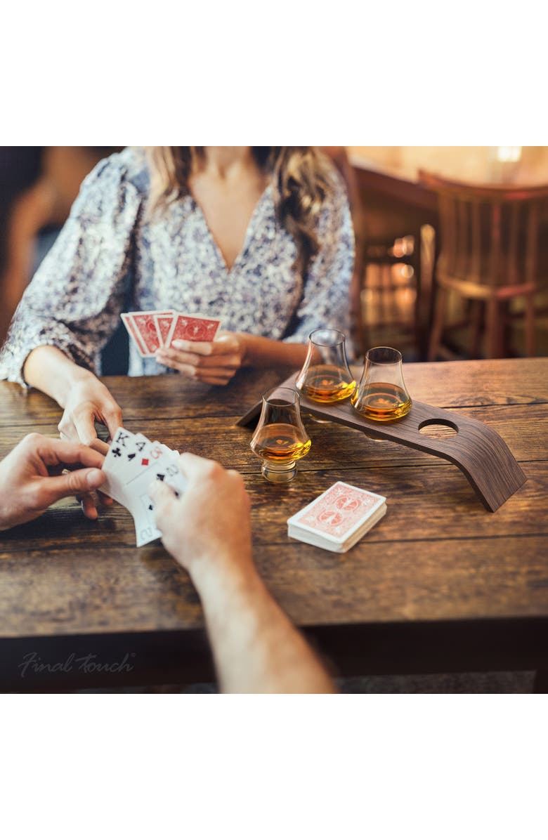 FINAL TOUCH 4 Piece Whiskey Flight Tasting Set, Alternate, color, Clear