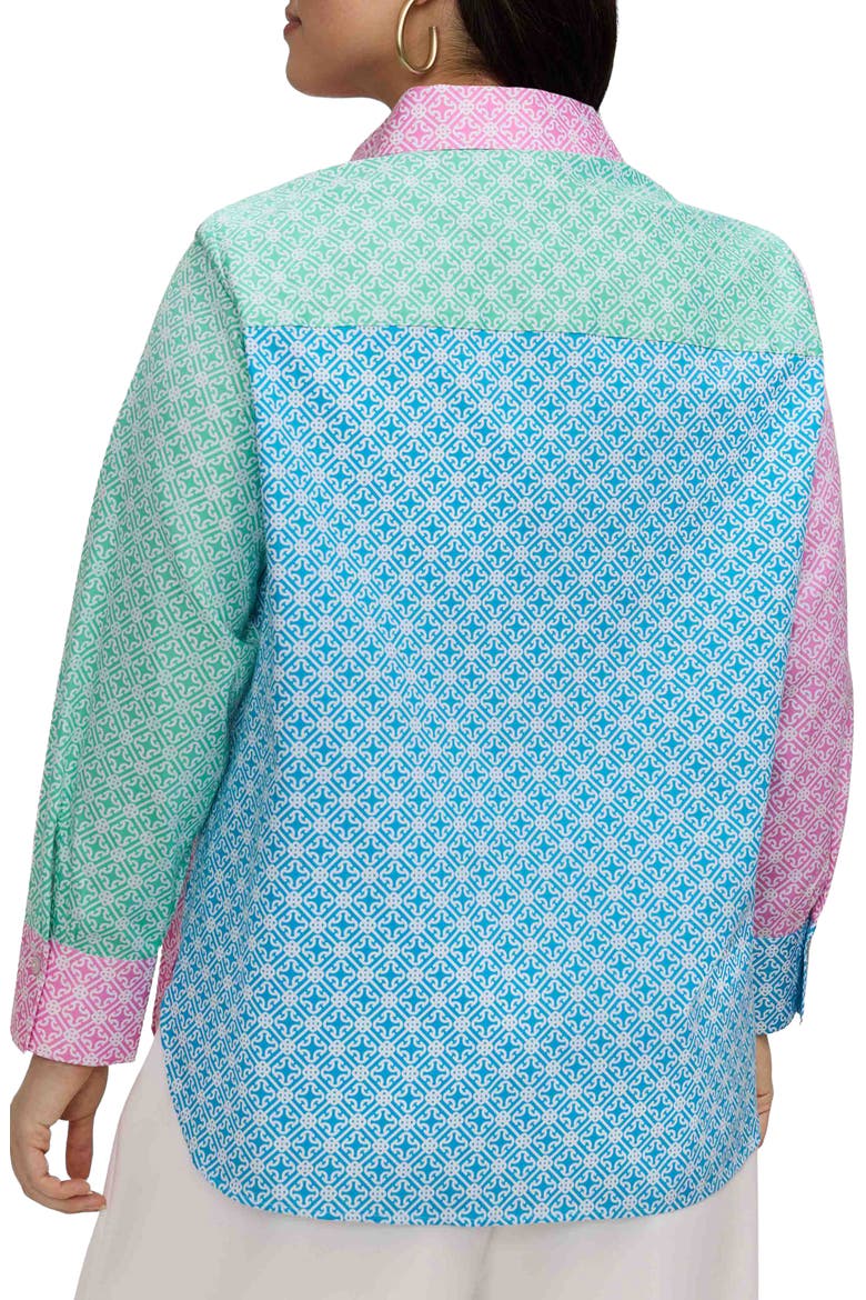 Meghan Geo Shirt, Alternate, color, PINK/ MULTI