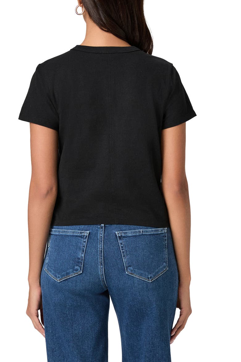 Rhodes Crewneck Cotton T-Shirt, Alternate, color, BLACK
