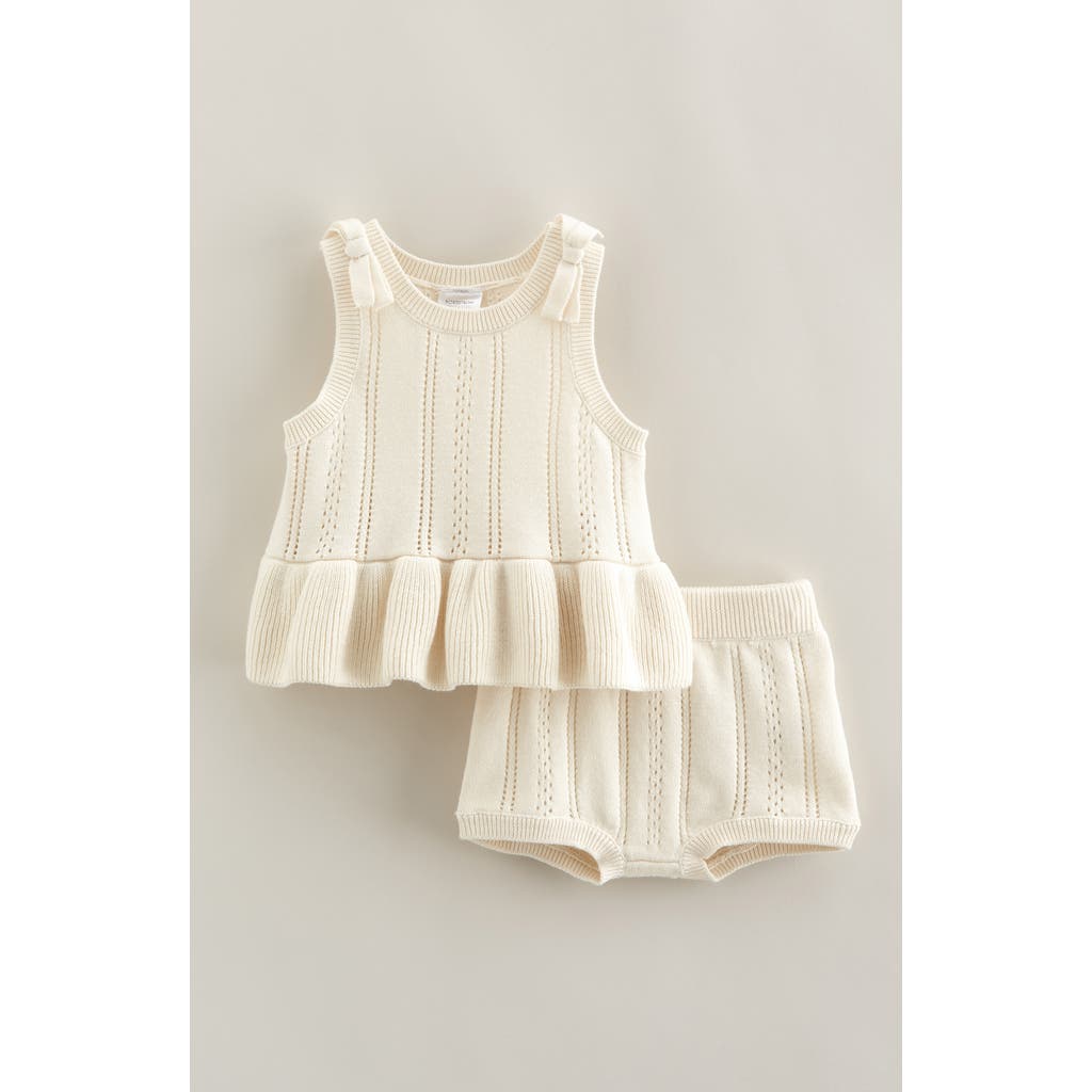 Nordstrom Sweater Tank & Shorts Set In Neutral