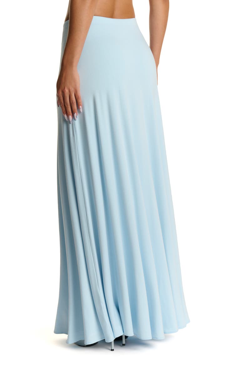 Naked Wardrobe Smooth Flare Maxi Skirt, Alternate, color, Soft Blue