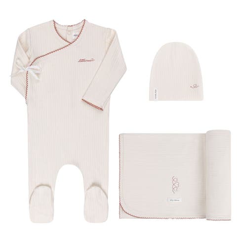 Ely's & Co. Cotton Little One Collection In Ivory/pink