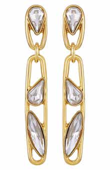 Crystal Linear Drop Earrings